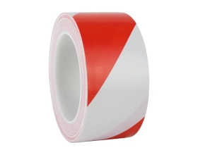 Лента односторонняя ПВХ для разметки Vintanet 911 красно-белая, 190мкм, 50мм х 33м 911WR 50MMХ33M