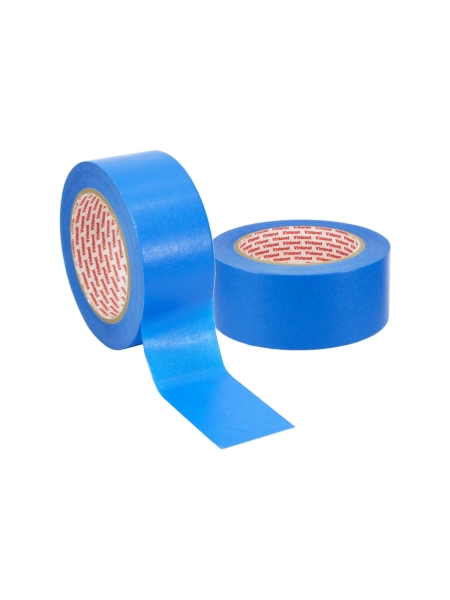 Малярная лента на основе рисовой бумаги Washi для четкого края Vintanet WM111, синяя, 48мм х 50м WM1114850