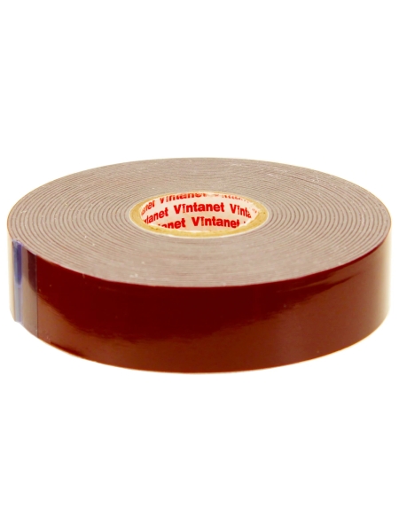 Клейкая двусторонняя акриловая лента Vintanet VN8049, цвет серый, 20 мм х 5 м VN8049205