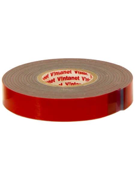 Двусторонняя клейкая монтажная термостойкая акриловая лента VINTANET VN1105, 12 мм х 2 м VN1105122
