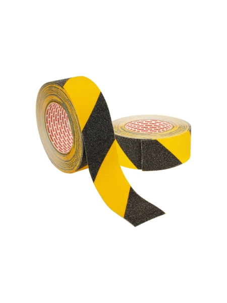 Противоскользящая лента Vintanet AS60, средней зернистости, черно-желтая, 50мм х 10м AS605010BY