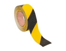 Противоскользящая лента Vintanet AS60, средней зернистости, черно-желтая, 50мм х 10м AS605010BY