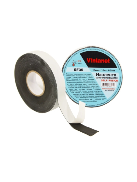 Самослипающаяся изолента Vintanet SF35, 19мм х 10 м х 0,5 мм SF351910