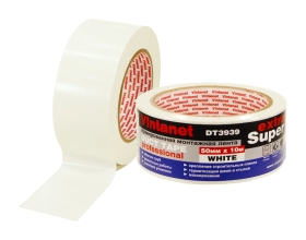 Монтажная армированная лента Vintanet DT3939 ЭКСТРА СУПЕР, белая, 50 мм х 10 м DT39395010W