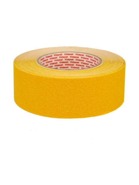 Противоскользящая лента Vintanet AS60, средней зернистости, жёлтая, 50 мм, 10 м AS605010Y