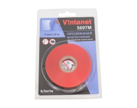 Двусторонняя лента на ПЭТ основе Vintanet 5697М прозрачная, влагостойкая, 6 мм х 15 м 5697M 6MMX15M
