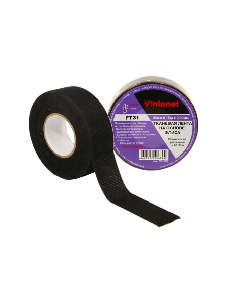 Тканевая лента на основе флиса VINTANET FT31 25 мм, 15 м FT312515