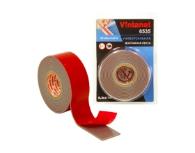 Монтажная клейкая двусторонняя лента Vintanet 6535, универсальная, 25 мм х 1,5 м 25MMX1,5M