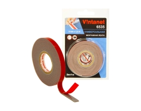 Монтажная клейкая двусторонняя лента Vintanet 6535, универсальная, 6 мм х 1,5 м 6MMX1,5M