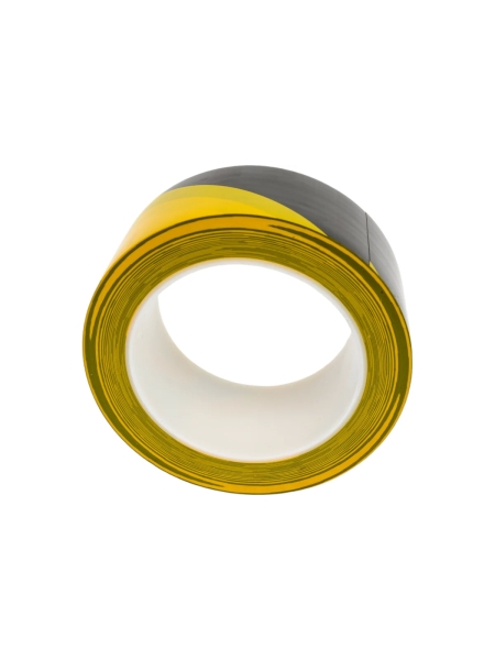 Лента односторонняя VINTANET ПВХ для разметки 511 черно-желтая, 150 мкм, 50мм х 33м 511YBL 50ММХ33М