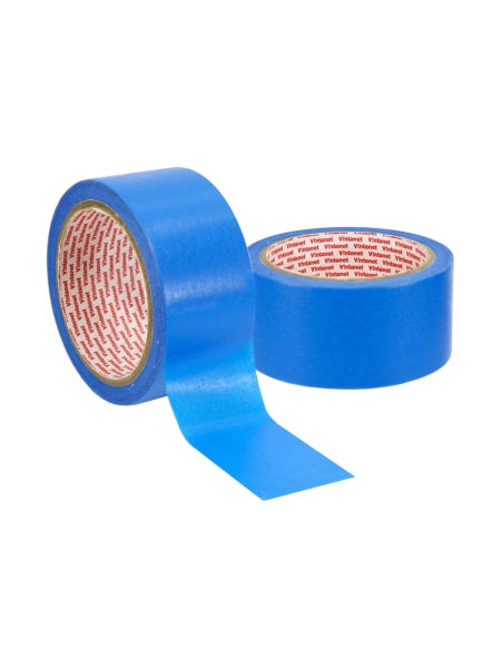 Малярная лента на основе рисовой бумаги Washi для четкого края Vintanet WM111, синяя, 48мм х 25м WM1114825