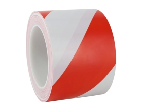 Лента односторонняя VINTANET ПВХ для разметки 511 красно-белая, 150 мкм, 75мм х 33м 511WR 75ММХ33М