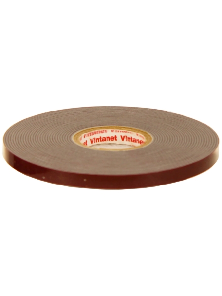 Клейкая двусторонняя акриловая лента Vintanet VN8049, цвет серый, 6 мм х 5 м VN804965