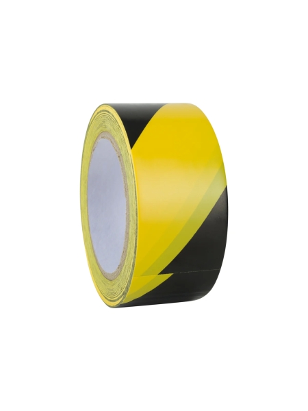 Односторонняя ПВХ лента для разметки Vintanet 411 черно-желтая, 50 мм, 33 м 411YBL