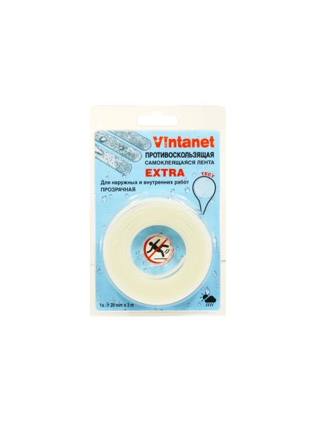 Противоскользящая лента VINTANET прозрачная Extra, 20 мм х 3 м 663LCR-3