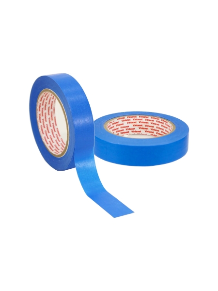 Малярная лента на основе рисовой бумаги Washi для четкого края VINTANET WM111, синяя, 24 мм х 25 м WM1112425