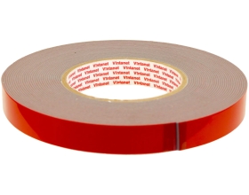 Двусторонняя клейкая монтажная термостойкая акриловая лента VINTANET VN1105, 19 мм х 11 м VN11051911
