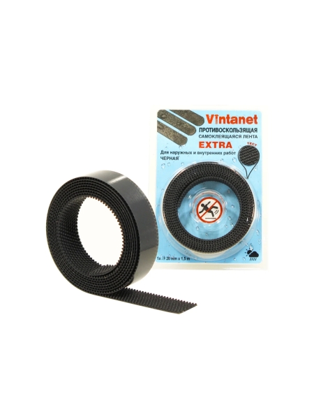 Противоскользящая лента VINTANET черная Extra, 20 мм х 1,5 м 665LB-1/5