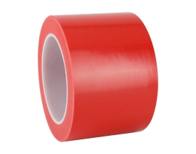 Лента односторонняя VINTANET ПВХ для разметки 511 красная, 150 мкм, 75мм х 33м 511R 75ММХ33М