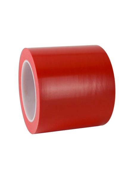 Лента односторонняя ПВХ для разметки Vintanet 911 красная, 190 мкм, 100мм х 33м 911R 100MMХ33M