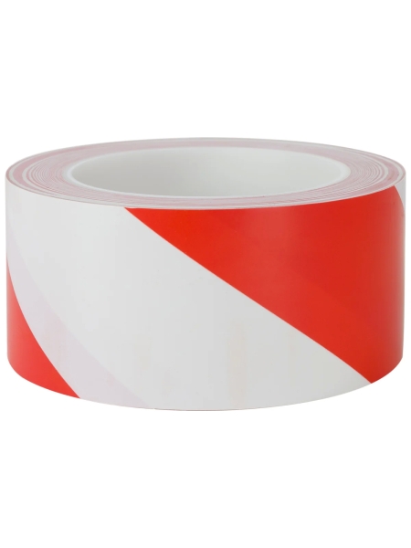 Лента односторонняя ПВХ для разметки Vintanet 911 красно-белая, 190мкм, 50мм х 33м 911WR 50MMХ33M