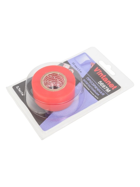 Двусторонняя лента на ПЭТ основе Vintanet 5697М прозрачная, влагостойкая, 25 мм х 5 м 5697M 25MMX5M