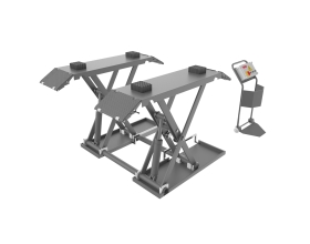 Ножничный подъемник WIEDERKRAFT 3.5 т, напольный, незаглубляемый, 110-1000 мм, 380 В WDK-505Z