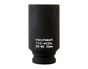 Головка торцевая ударная глубокая 6-гранная (30 мм; 1/2DR) WIEDERKRAFT WDK-710-4030L