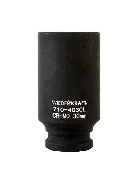 Головка торцевая ударная глубокая 6-гранная (30 мм; 1/2DR) WIEDERKRAFT WDK-710-4030L