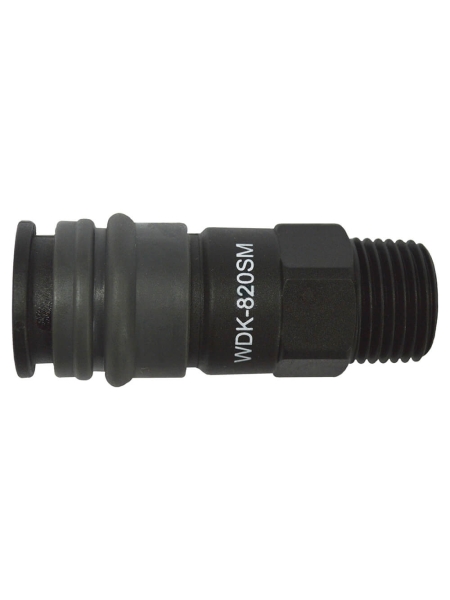 Композитное быстроразъёмное соединение (рапид- 1/4"М) WIEDERKRAFT WDK-820SM