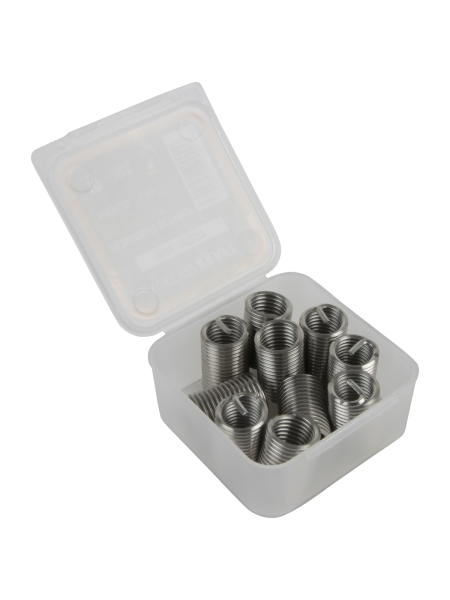 Резьбовые вставки WIEDERKRAFT M12x1,75, 2,5d, 10 предметов WDK-IN12172