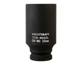 Головка торцевая ударная глубокая 6-гранная (32 мм; 1/2DR) WIEDERKRAFT WDK-710-4032L