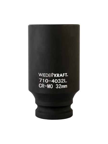 Головка торцевая ударная глубокая 6-гранная (32 мм; 1/2DR) WIEDERKRAFT WDK-710-4032L