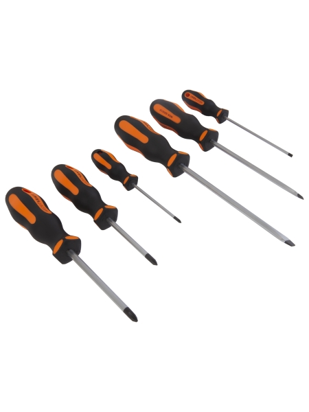 Набор профессиональных отверток WIEDERKRAFT SL+PH, 6 предметов WDK-SD1006