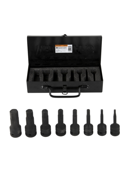 Набор ударных головок 6-гранных (8 шт; 1/2") WIEDERKRAFT WDK-705H