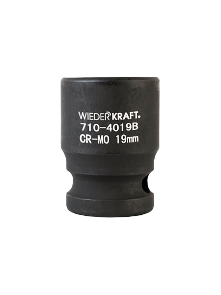 Головка торцевая ударная 6-гранная (19 мм; 1/2DR) WIEDERKRAFT WDK-710-4019