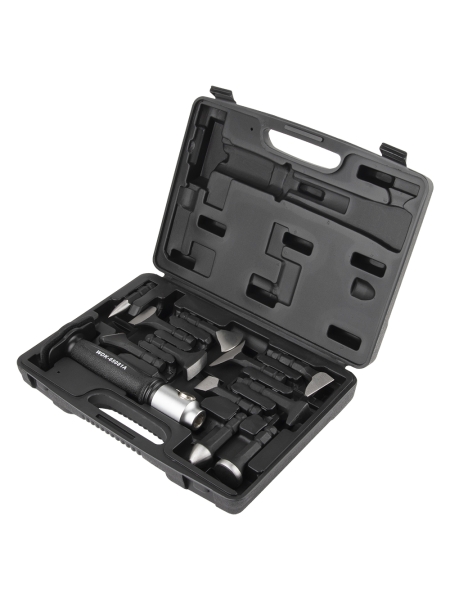 Набор для рихтовки кузова автомобиля WIEDERKRAFT  в пластиковом кейсе, 12 предметов WDK-65081A