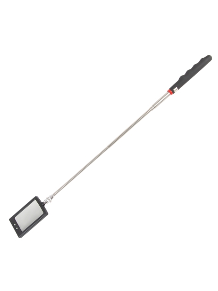 Смотровое прямоугольное зеркало WIEDERKRAFT с телескопической рукояткой с подсветкой WDK-65451