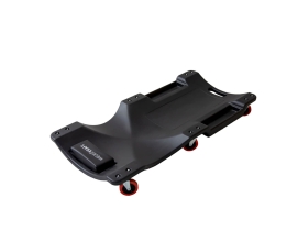 Подкатной пластиковый лежак WIEDERKRAFT 6 поворотных колес, мягкое изголовье WDK-84068