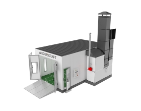 Затворный механизм ворот для окрасочно-сушильной камеры WDK-210 WIEDERKRAFT WDK-210/ Затворный механи