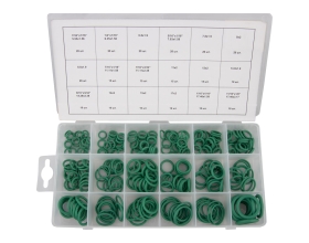 Набор уплотнительных колец резиновых, бензомаслостойких, термостойких для кондиционеров авто, 270шт WIEDERKRAFT WDK-214044