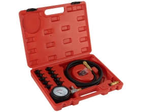 Тестер давления масла в двигателе WIEDERKRAFT c адаптерами, 12 предметов WDK-214318