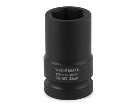 Головка торцевая ударная глубокая 6-гранная (33 мм; 1") WIEDERKRAFT WDK-711-8033L