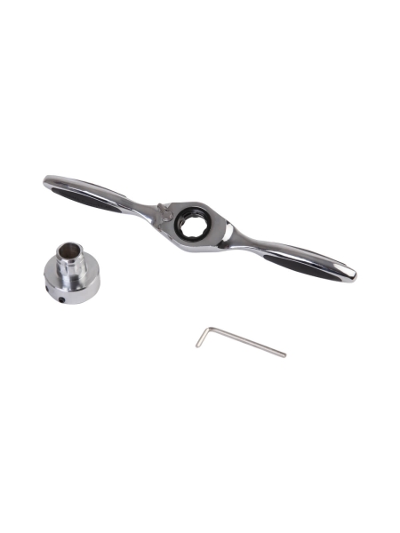 Плашкодержатель WIEDERKRAFT с трещоткой, 3 предмета WDK-DH0312