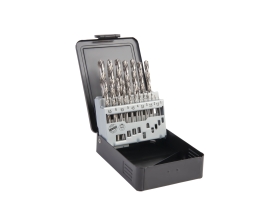 Набор сверл по металлу в металлическом кейсе (19 шт; 1-10 мм; шаг 0.5 мм; HSS-G) WIEDERKRAFT WDK-DG19