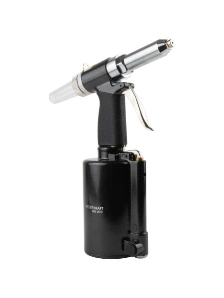 Пневмогидравлический заклепочник WIEDERKRAFT 2.4, 3.2, 4.0, 4.8, 6.4 мм, усилие 14000 Н WDK-28110