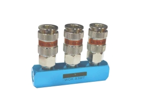 Разветвитель пневматический (1/4"; рапид EURO) WIEDERKRAFT WDK-83MT