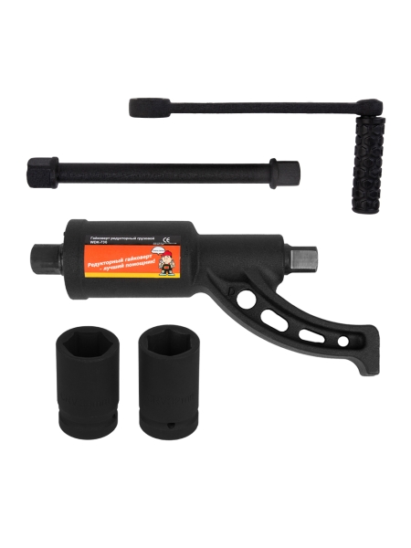 Редукторный двухскоростной механический гайковерт WIEDERKRAFT WDK-736DL