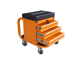 Ремонтный табурет на колесах с 3 инструментальными ящиками WIEDERKRAFT WDK-65862
