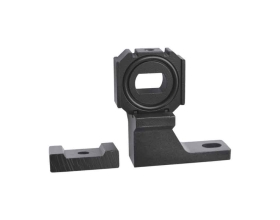 Скоба-держатель (L-образная) блока подготовки воздуха с резиновыми уплотнителями WIEDERKRAFT WDK-7040L